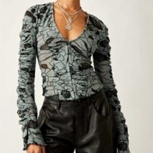 Free People ruched top